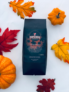 Pops Crème Brûlée coffee package graphic