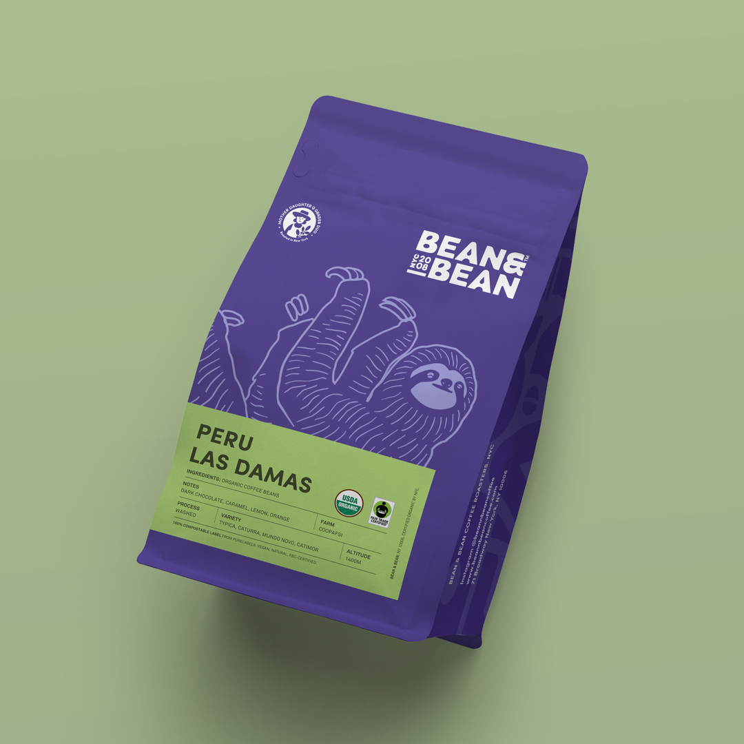 Bag of specialty roast coffee from Origin Unknown with notes of Chocolate, Fruity