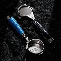 High-extraction Italian-style bottomed portafilter handle