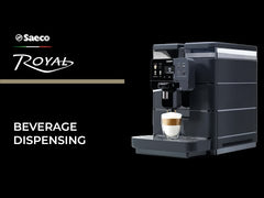 Official Saeco Royal OTC beverage dispensing demonstration