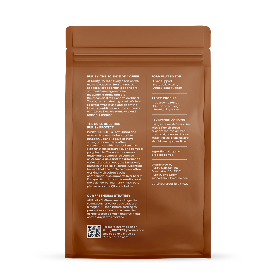 Bag of medium roast coffee from Origin Unknown with notes of Rich Flavors