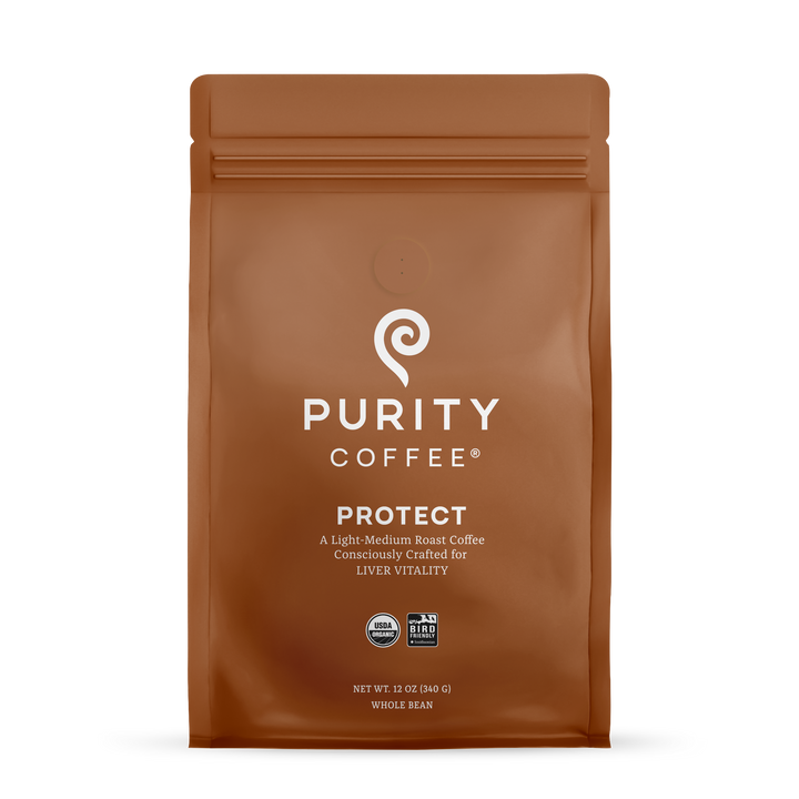 Bag of medium roast coffee from Origin Unknown with notes of Rich Flavors