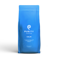 Purity CALM Water-Process Decaf Whole Bean Coffee — front of 5 lb coffee bag