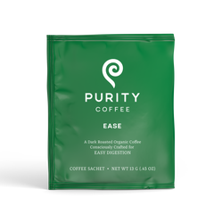 Purity EASE Dark Roast Single-Serve Coffee Sachets — single-serve coffee sachet package
