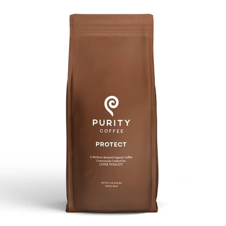 Bag of medium roast coffee from Origin Unknown with notes of Rich Flavors