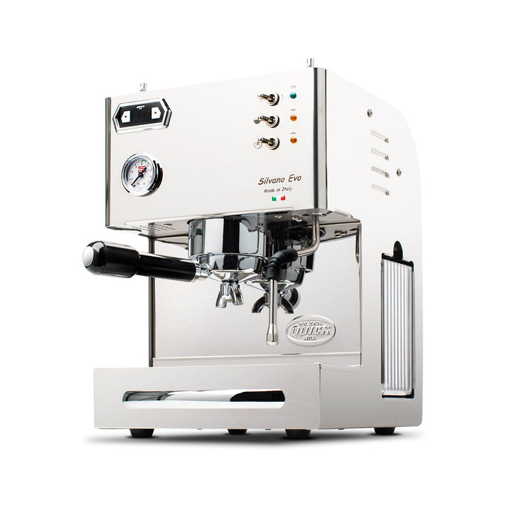Quick Mill Silvano Evo espresso machine three-quarter view