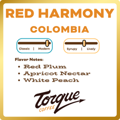 Torque Red Harmony Cecilia Camacho Colombia Coffee — Bag of specialty roast coffee from Origin Unknown with notes of Rich Flavors — image 3