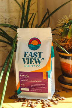 East View Reverie Brazil dark-roast coffee bag photograph