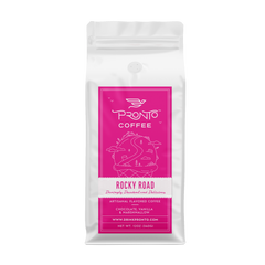 Rocky Road flavored Arabica coffee front package