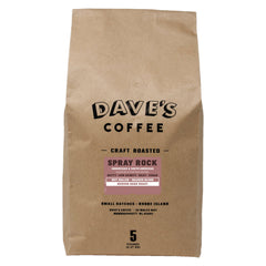 Spray Rock Medium-Dark Coffee Blend side packaging view