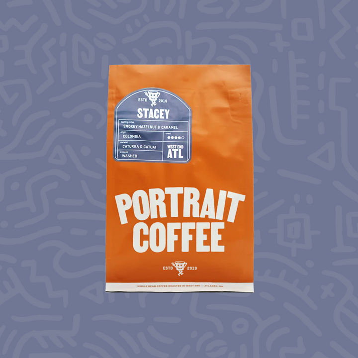 Bag of dark roast coffee from Colombia, Nariño with notes of Rich Flavors
