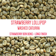 Strawberry Lollipop Caturra Green Coffee — main product view