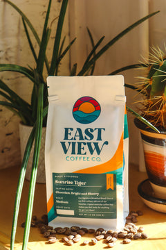 East View Sunrise Tiger Colombia-Brazil coffee bag