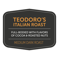 Teodoro’s Italian Roast by Nossa Familia Coffee — coffee package, image 7 of 8