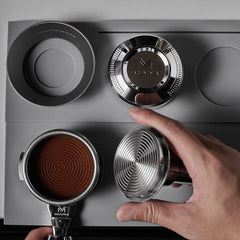 IKAPE espresso tamping and distribution accessory detail