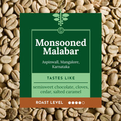 Kaveri Monsooned Malabar Medium-Dark Roast Rare Finds Malabar coffee information graphic — image 2