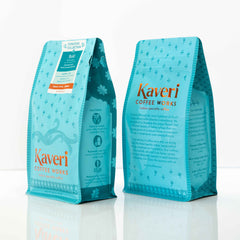 Kaveri Kerkeicoondah Medium-Light Roast Coffee Two signature coffee bags viewed from the side — image 3