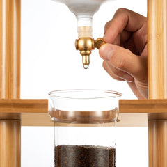 Yama bamboo cold brew tower detail