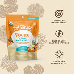 Four Sigmatic Focus Vanilla Instant Coffee Latte Focus Organic Coffee Latte - Vanilla — image 4