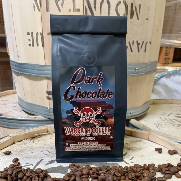 Bag of light roast coffee from Origin Unknown with notes of Chocolate