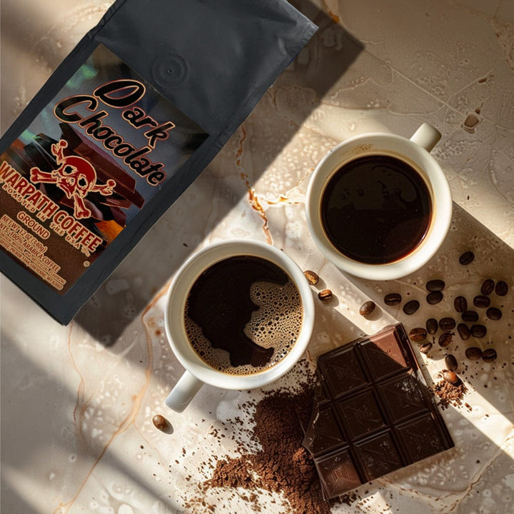 Bag of light roast coffee from Origin Unknown with notes of Chocolate