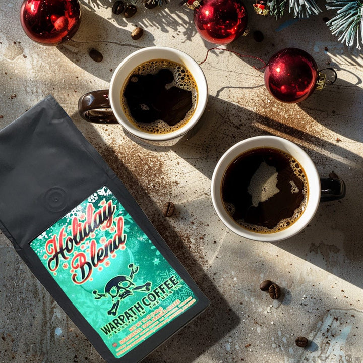 Bag of light roast coffee from Blend with notes of Chocolate
