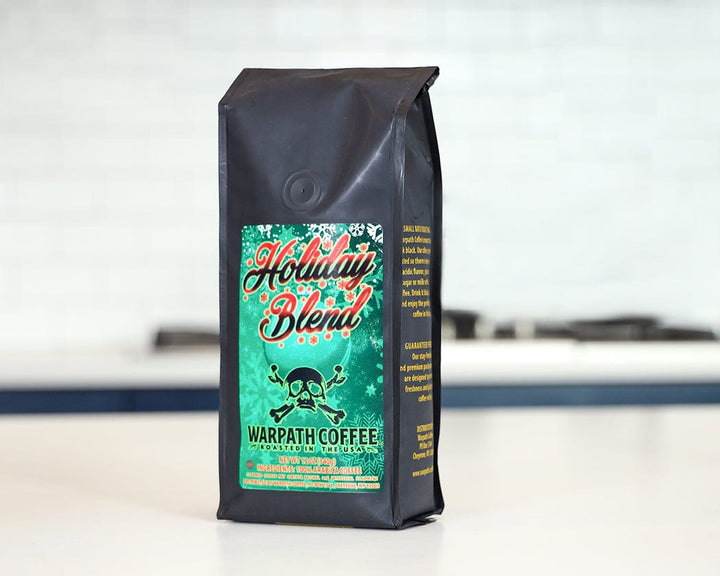 Bag of light roast coffee from Blend with notes of Chocolate