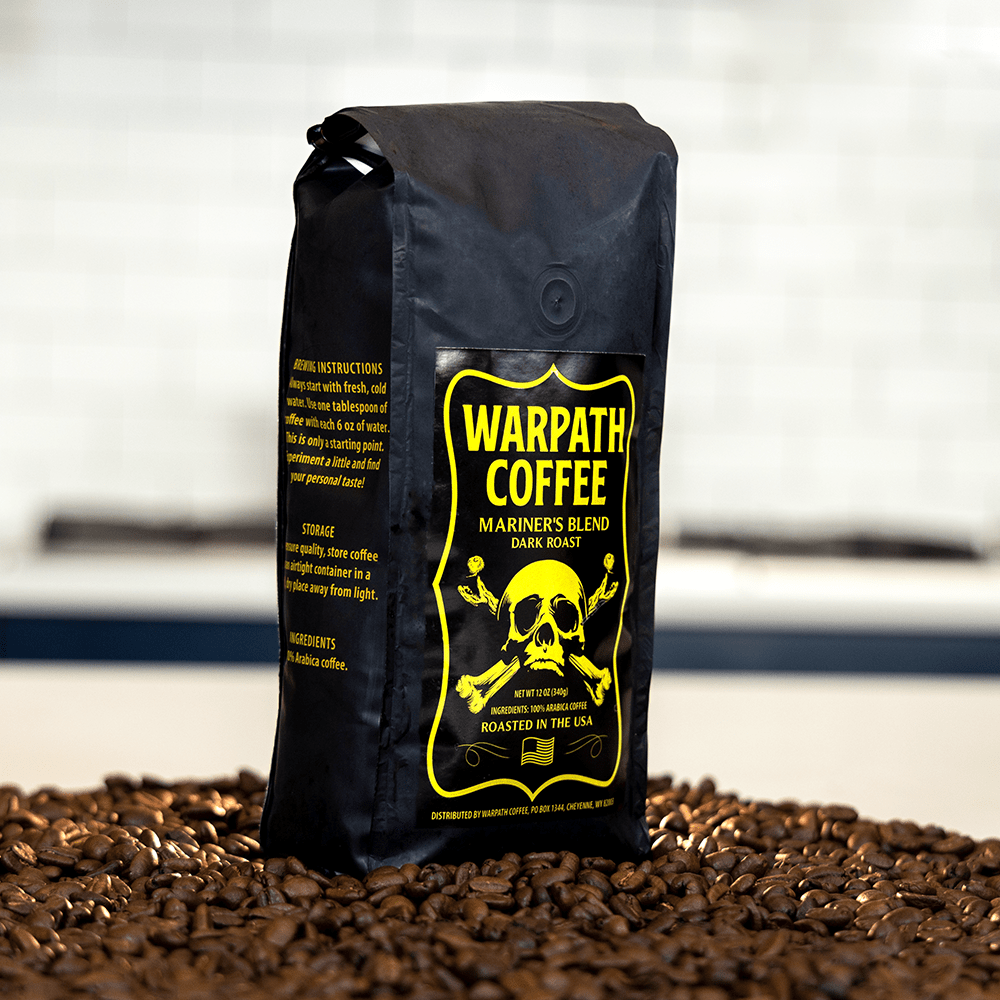 Bag of dark roast coffee from Blend with notes of Rich Flavors
