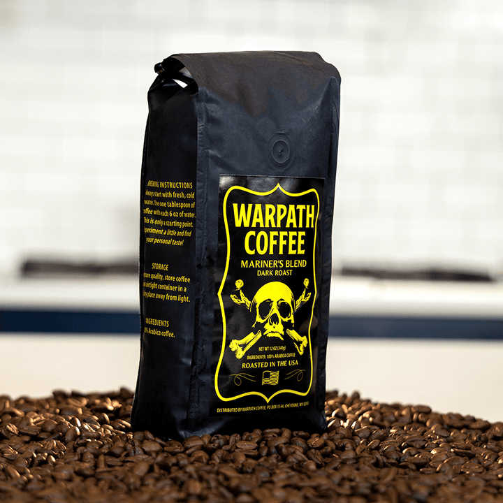 Bag of dark roast coffee from Blend with notes of Rich Flavors