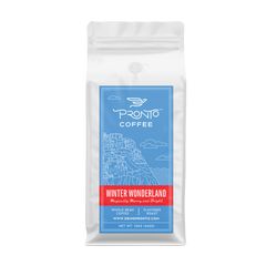Winter Wonderland cinnamon nutmeg and vanilla flavored coffee front package