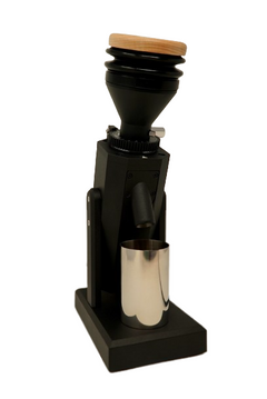 Turin SK40 grinder with wood lid and black bellows