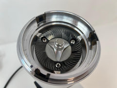 Top view of the DF64V grinding chamber and installed flat burr